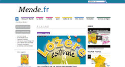 Desktop Screenshot of mende.fr